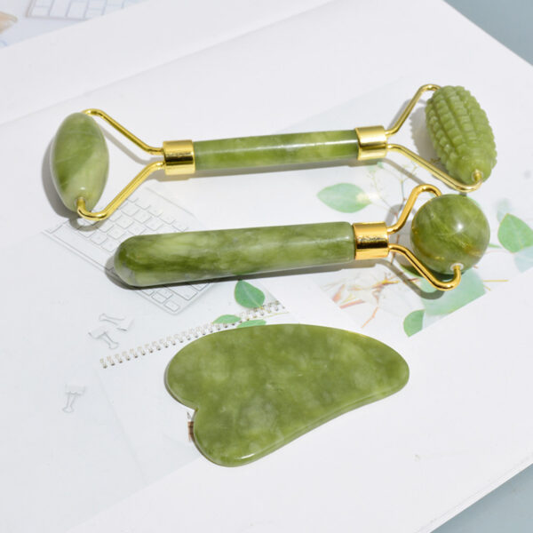 Massage Roller With Three Sets Of Facial Jade Massager - Image 2