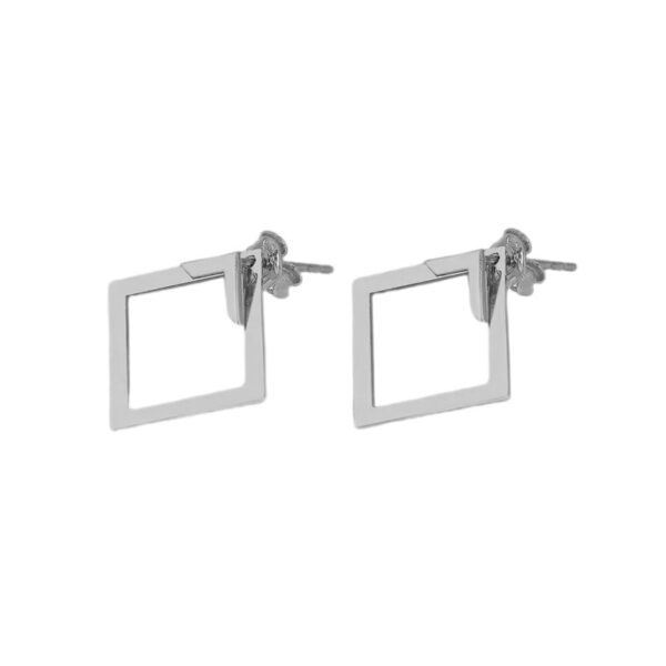 Women's Simple European And American Style Square Geometric Earrings For Women Trendy Simple Metal Ear Jewelry Accessories - Image 8