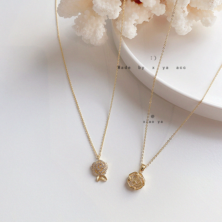 Zircon rose neck chain clavicle chain cool wind - Image 3